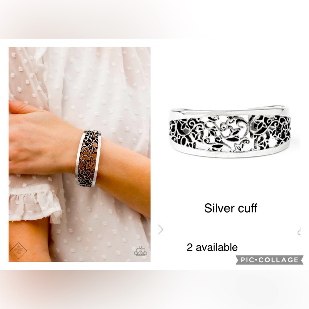 Paparazzi Vine Garden Silver Cuff Bracelet